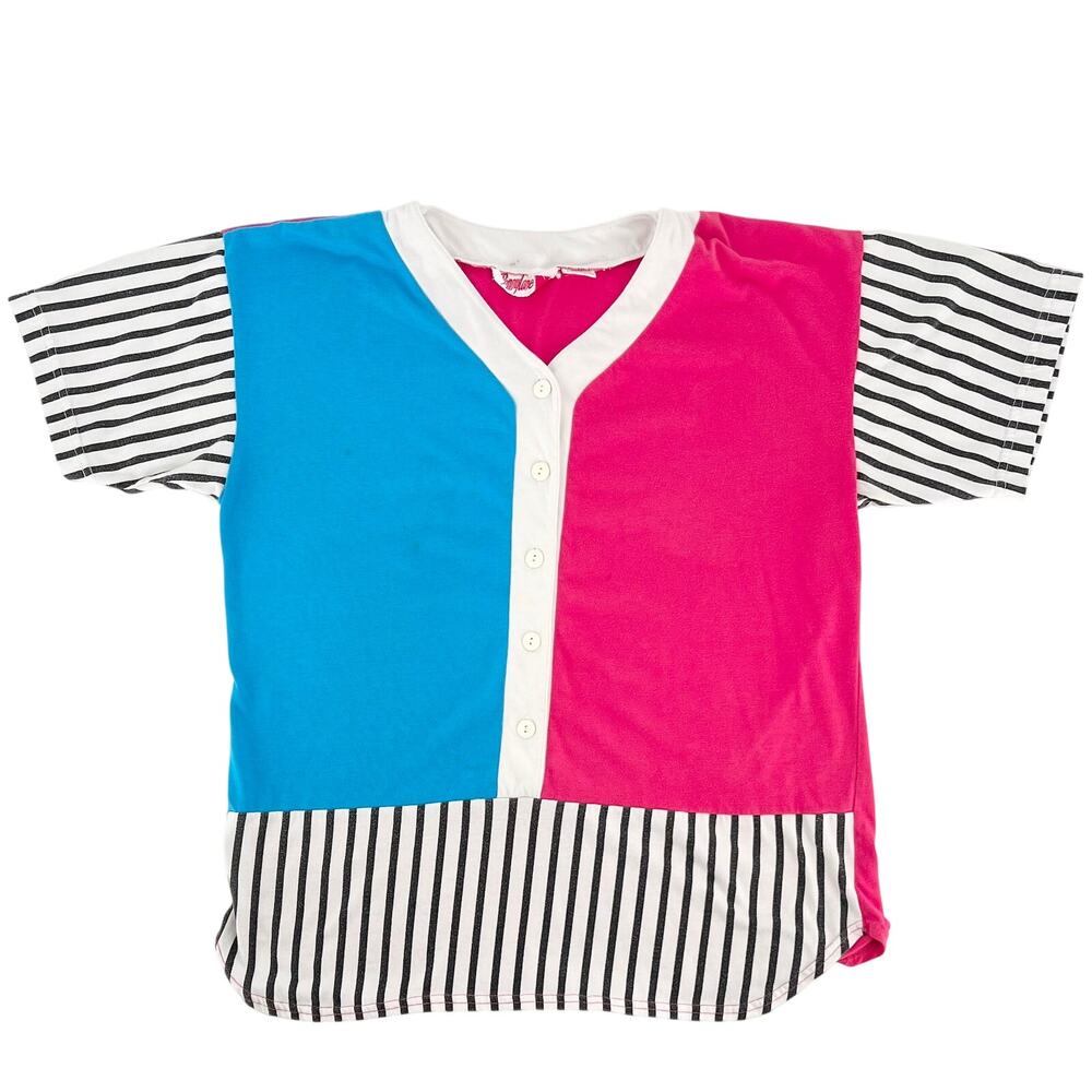 90s colorblock top 1990s vintage